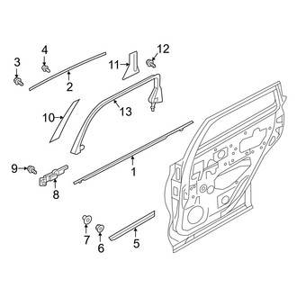 Infiniti OE - Rear Door - Exterior Trim