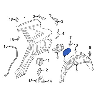 Infiniti OE - Rear Fuel Filler Door