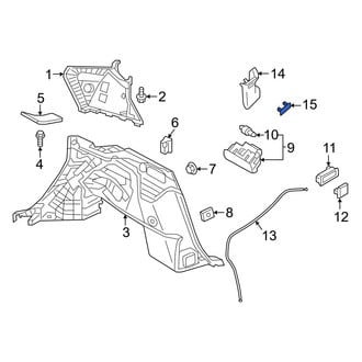 Infiniti OE - Left Body C-Pillar Trim Panel Cap