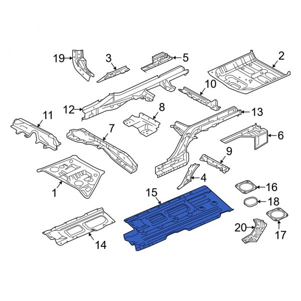 Floor Pan Splash Shield