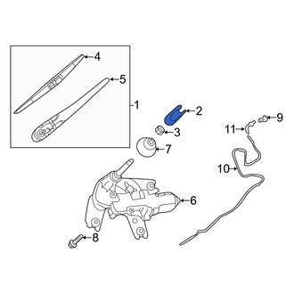 Infiniti OE - Rear Wiper Arm Cover