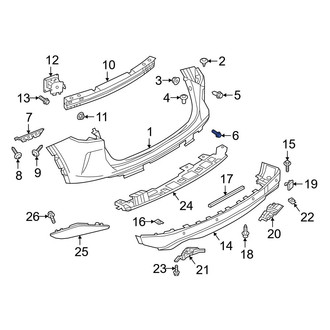 Infiniti OE - Bumper Cover Bolt