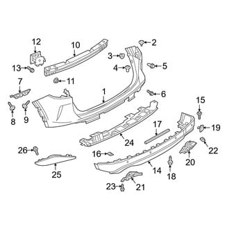 Infiniti OE - Rear Bumper - Bumper & Components