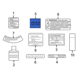 Infiniti OE - Fuel Information Label