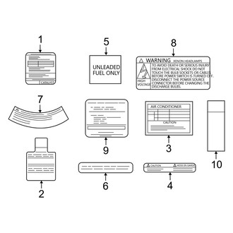 Infiniti OE - Information Labels - Labels (Base)