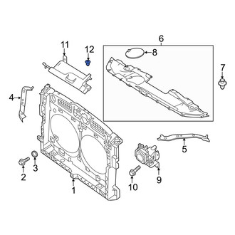 Infiniti OE - Radiator Support Splash Shield Clip