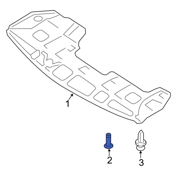 Radiator Support Splash Shield Clip