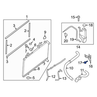 Infiniti OE - Engine Coolant Reservoir Bolt