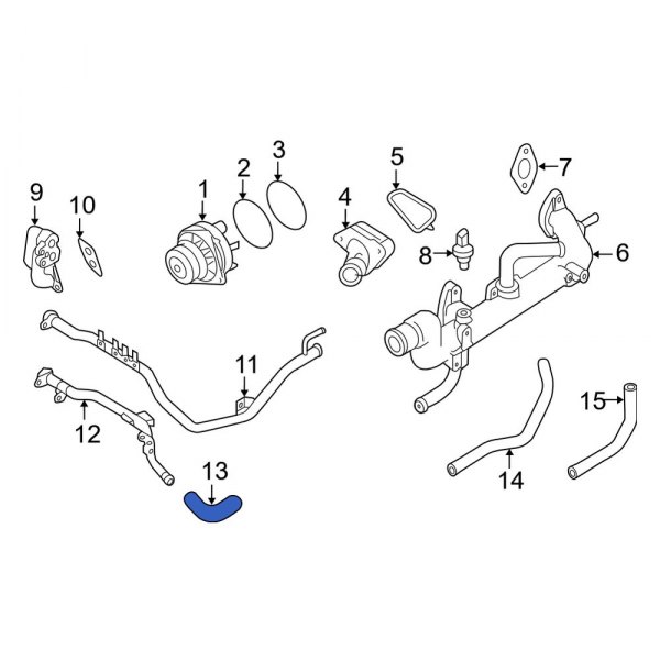 HVAC Heater Hose