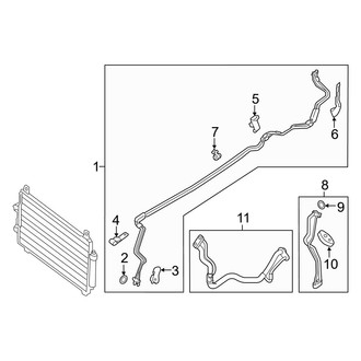 Infiniti OE - Air Conditioner & Heater - Rear A/C Lines