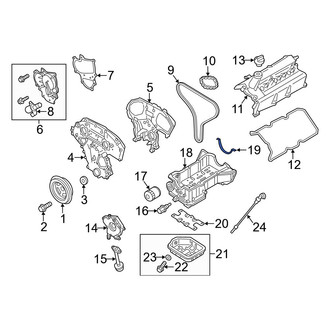 Infiniti OE - Front Engine Oil Pan Gasket