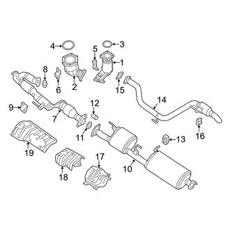 Infiniti OE - Exhaust System - Exhaust Components