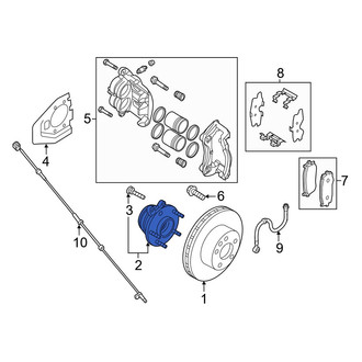 Infiniti OE - Front Wheel Bearing and Hub Assembly