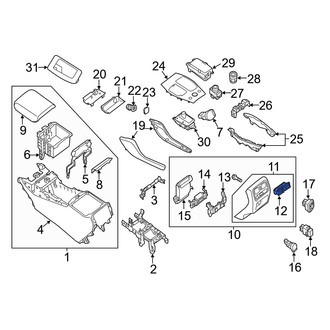 Infiniti OE - Center Console Air Vent