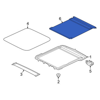 Infiniti OE - Rear Sunroof Cover