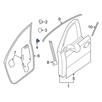 Infiniti OE - Rear Left Door Stop