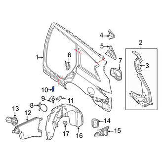 Infiniti OE - Fuel Door Bumper