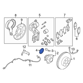 Infiniti OE - Rear Wheel Bearing Dust Cap