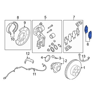 Infiniti OE - Rear Disc Brake Pad Set