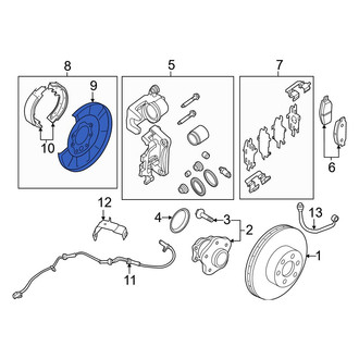 Infiniti OE - Rear Left Brake Dust Shield