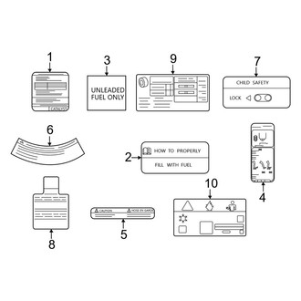 Infiniti OE - Information Labels - Labels