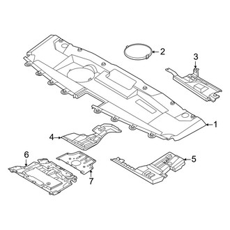 Infiniti OE - Radiator Support - Splash Shields