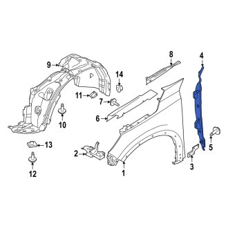 Infiniti QX60 Replacement Fender Seals | Front & Rear — CARiD.com