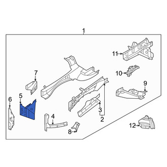 Infiniti OE - Front Left Frame Side Member Bracket