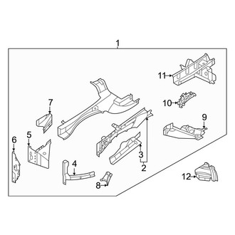 Infiniti OE - Fender - Structural Components & Rails (Lower Rail Assembly)
