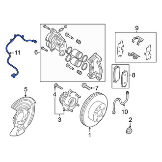 Infiniti OE - Front ABS Wheel Speed Sensor