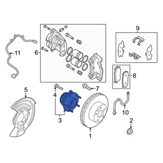 Infiniti OE - Front Wheel Bearing and Hub Assembly