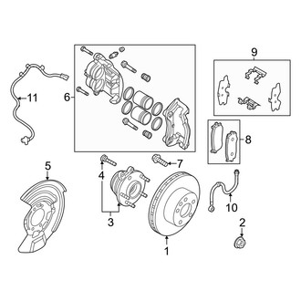 Infiniti OE - Front Suspension - Brake Components