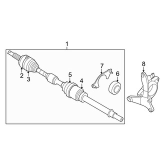 Infiniti OE - Front Suspension - Drive Axles