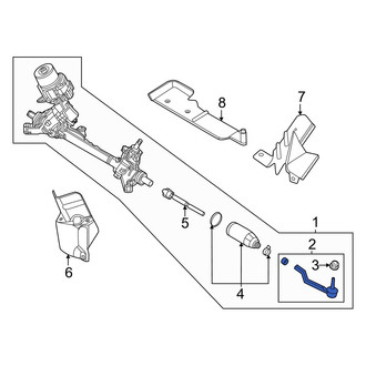 Infiniti OE - Front Inner Steering Tie Rod End