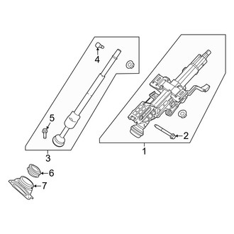 Infiniti OE - Steering Column Assembly (Manual Tilt), (Pure)