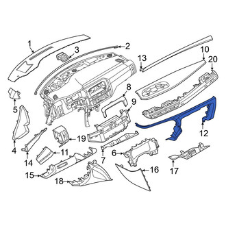 Infiniti OE - Front Left Upper Instrument Panel Pad