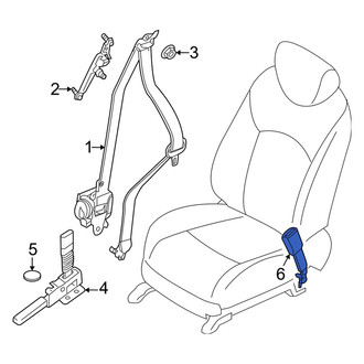 Infiniti OE - Front Left Seat Belt Receptacle