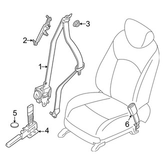 Infiniti OE - Restraint Systems - Front Seat Belts