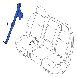 Infiniti OE - Center Seat Belt Lap and Shoulder Belt