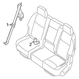 Infiniti OE - Restraint Systems - Third Row Seat Belts