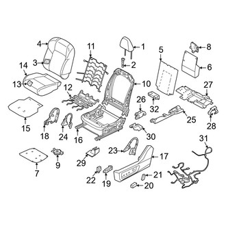 Infiniti OE - Seats & Tracks - Driver Seat Components