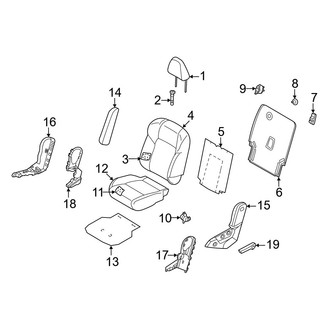 Infiniti OE - Seats & Tracks - Second Row Seats (Cushions & Covers, With Captains Chairs)