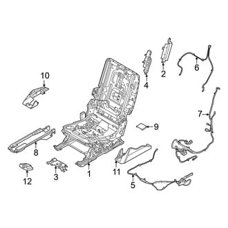 Infiniti OE - Seats & Tracks - Second Row Seats (Frame & Components, With Captains Chairs)