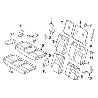 Infiniti OE - Seats & Tracks - Third Row Seats (Cushions & Covers)