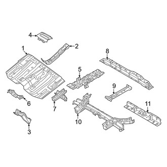 Infiniti OE - Pillars, Rocker & Floor - Floor & Rails
