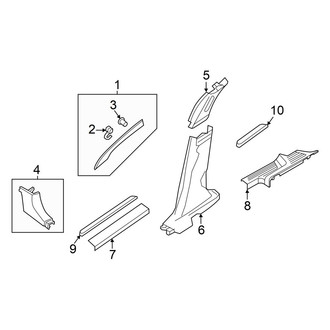 Infiniti OE - Pillars, Rocker & Floor - Interior Trim