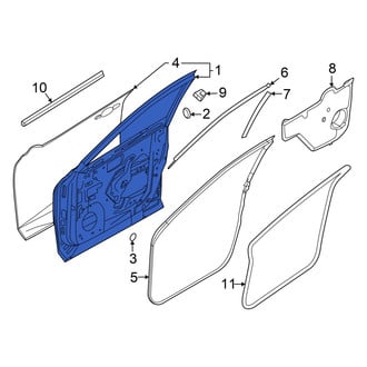 Infiniti OE - Front Left Door Shell