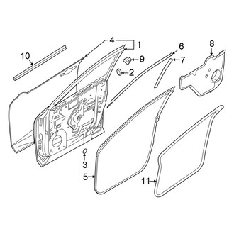 Infiniti OE - Front Door - Door & Components
