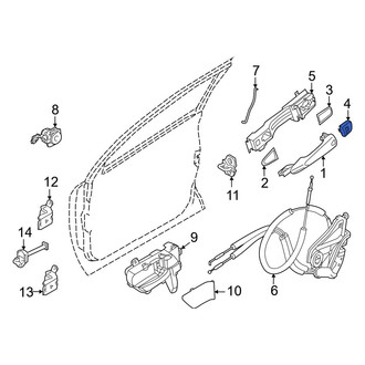 Infiniti OE - Front Left Exterior Door Handle Cover
