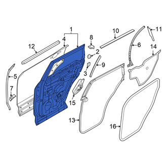 Infiniti OE - Front Right Door Shell